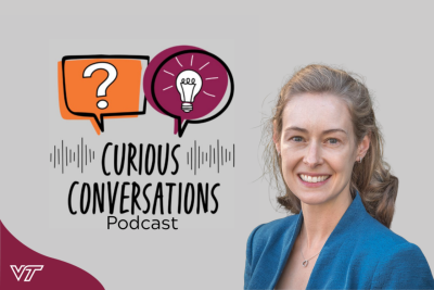 podcast logo with Cayelan Carey