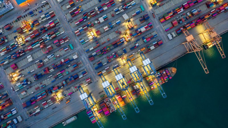 stock image of a port